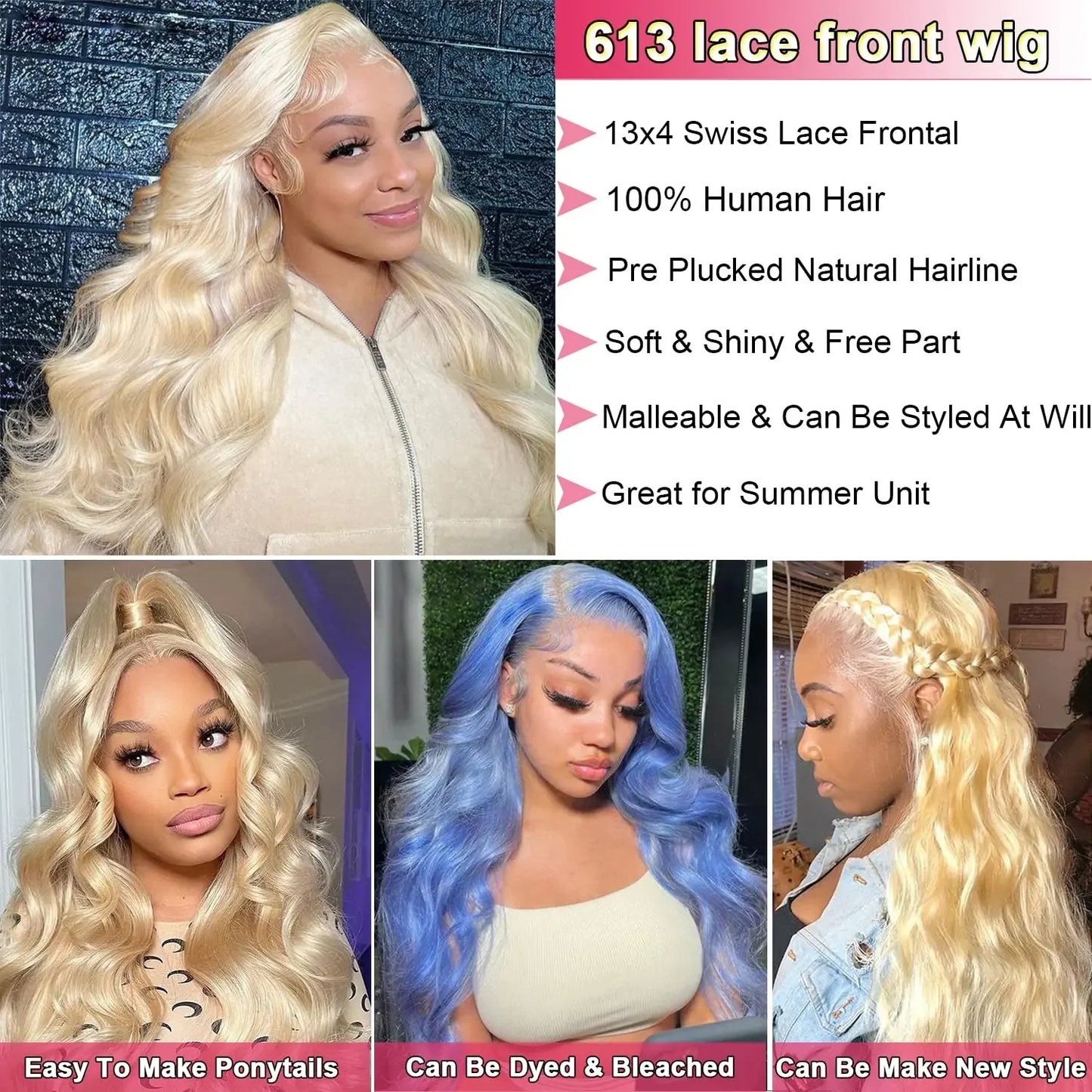 Blonde Body Wave Lace Front Wig