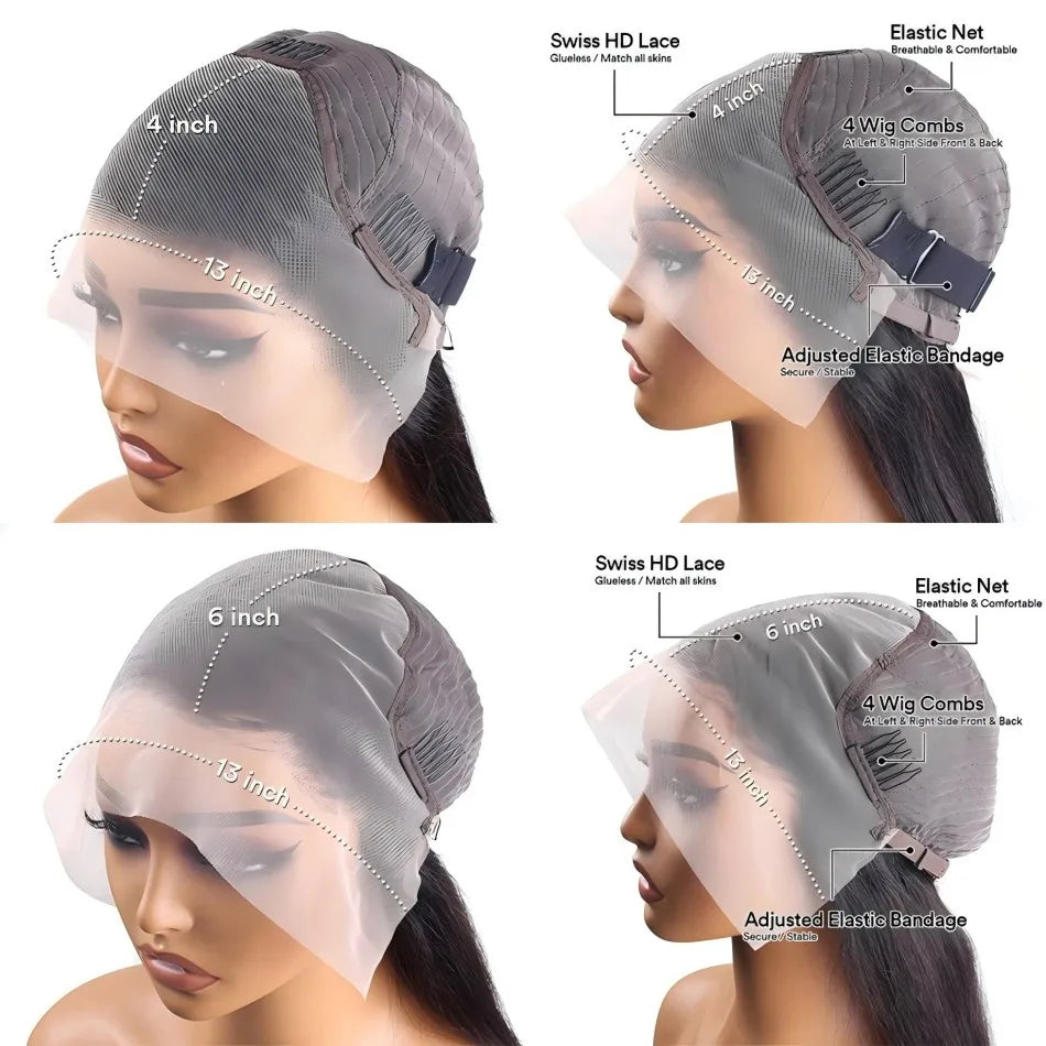 black wave Lace Front Human Hair Wig