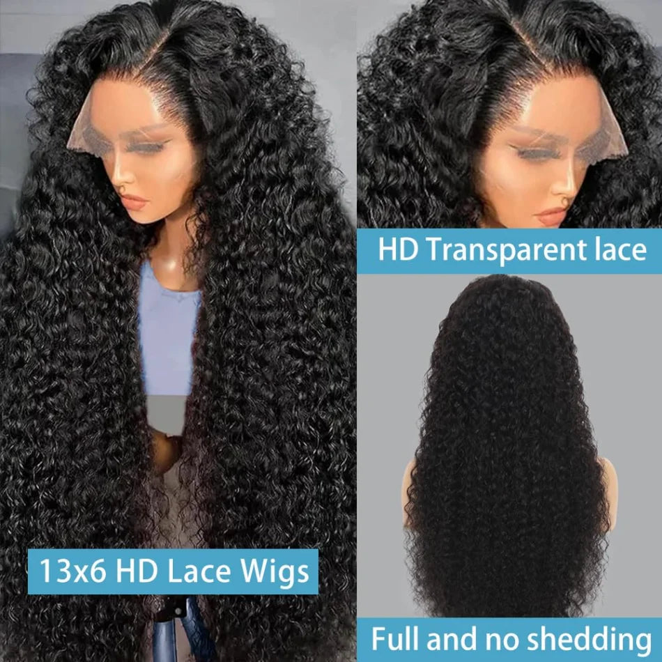 black wave Lace Front Human Hair Wig