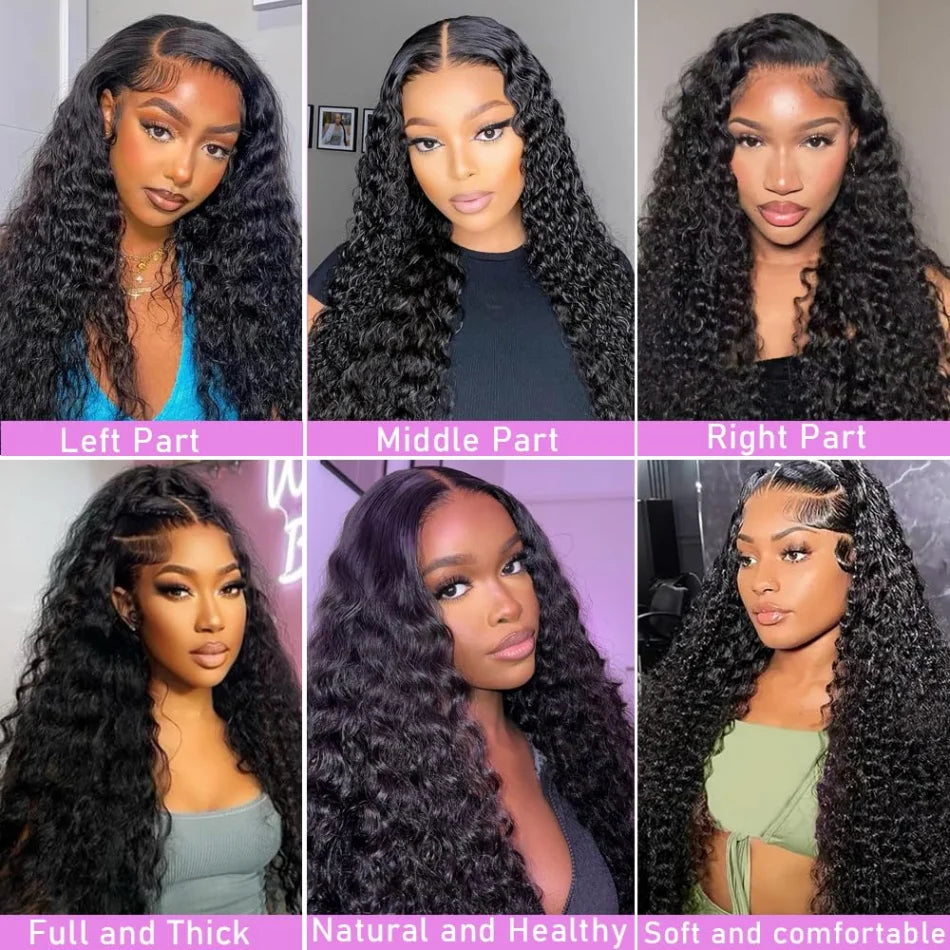 black wave Lace Front Human Hair Wig