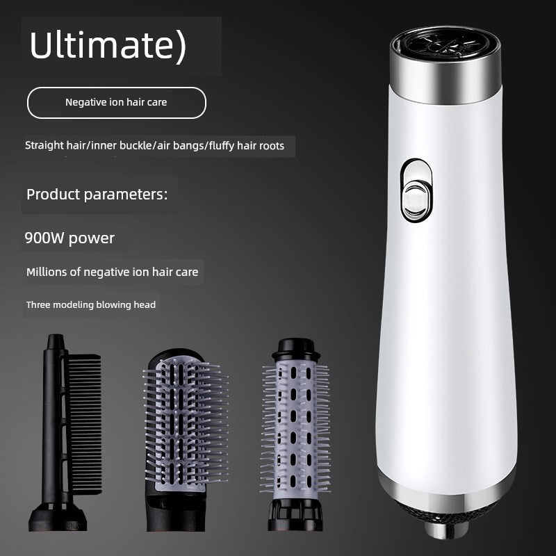 Cross-Border Six-in-One High-Speed Hair Dryer Hair Dryer Hair Straightener and Curler Brush Hot Air Comb Hair Salon Modeling Anion Hair Dryer