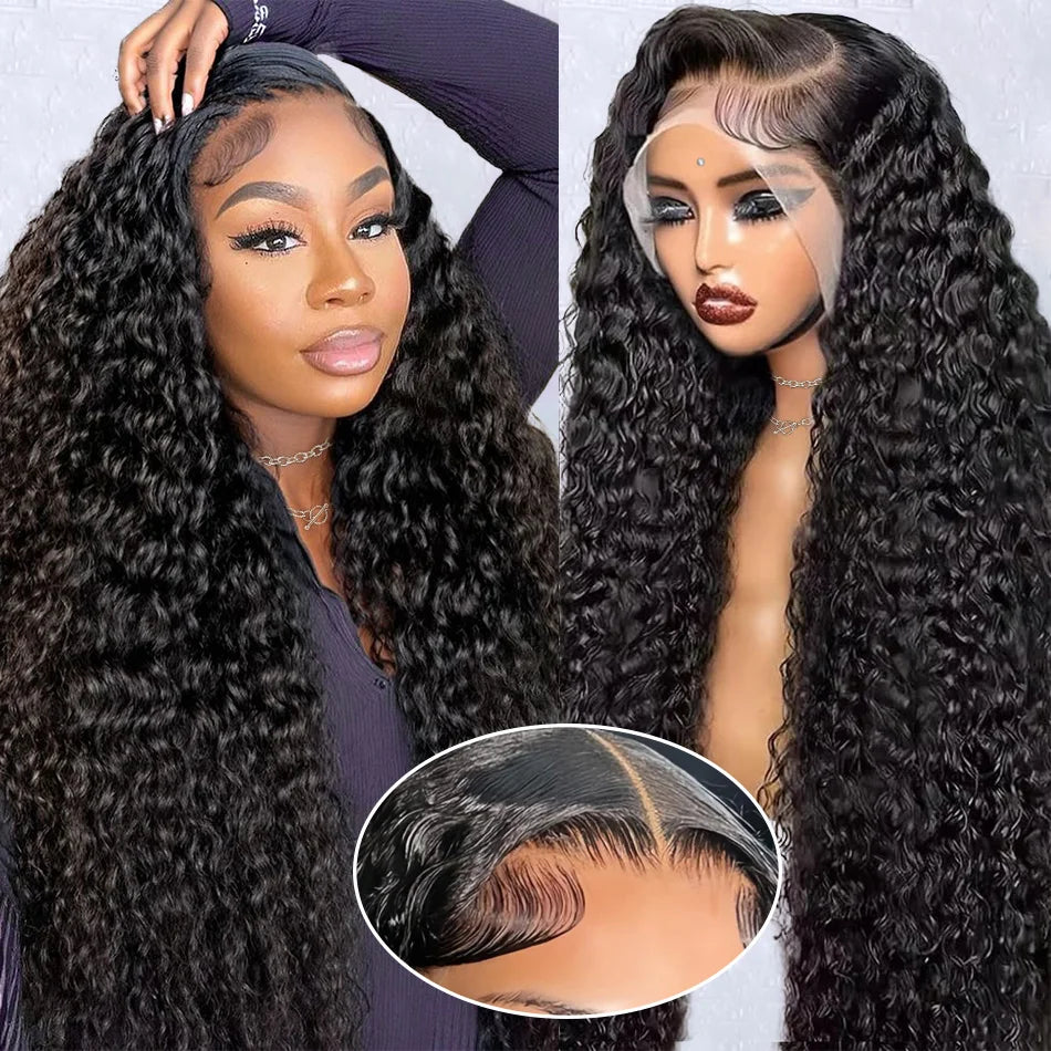 black wave Lace Front Human Hair Wig