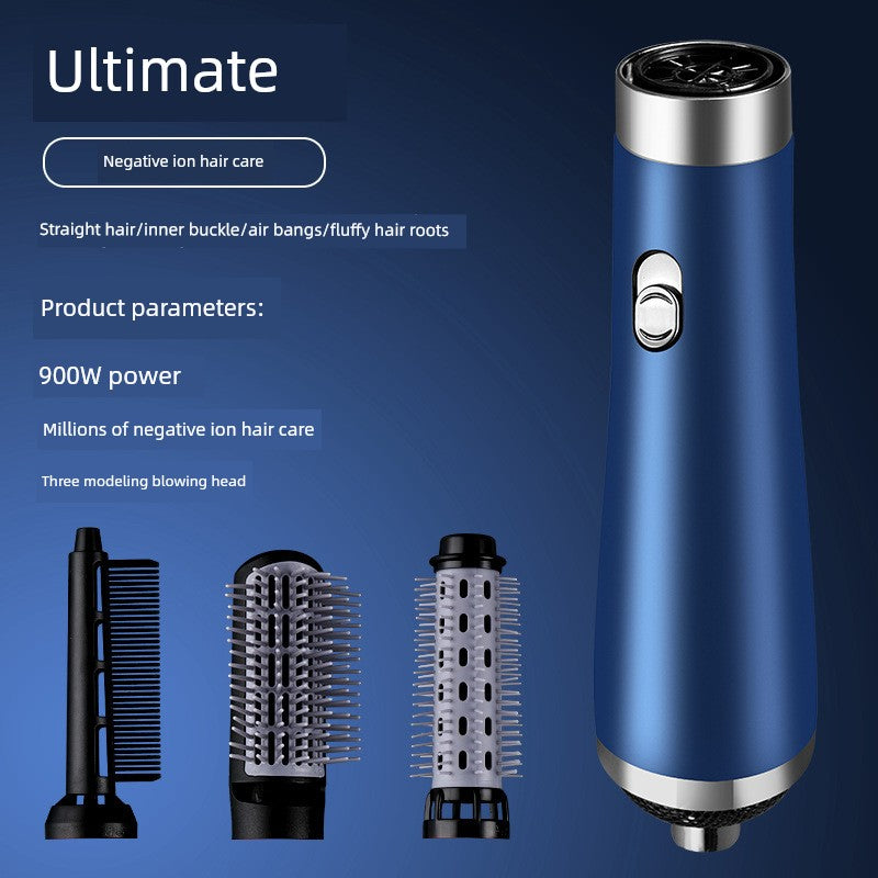 Cross-Border Six-in-One High-Speed Hair Dryer Hair Dryer Hair Straightener and Curler Brush Hot Air Comb Hair Salon Modeling Anion Hair Dryer