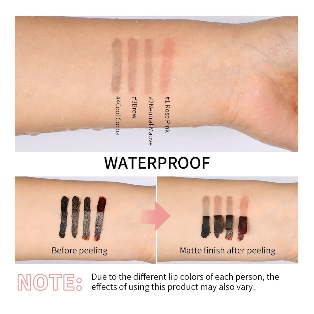 Lip Liner Peel Off Tattoo Lipgloss 4Colors Waterproof