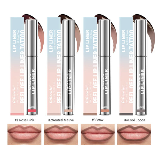 Lip Liner Peel Off Tattoo Lipgloss 4Colors Waterproof