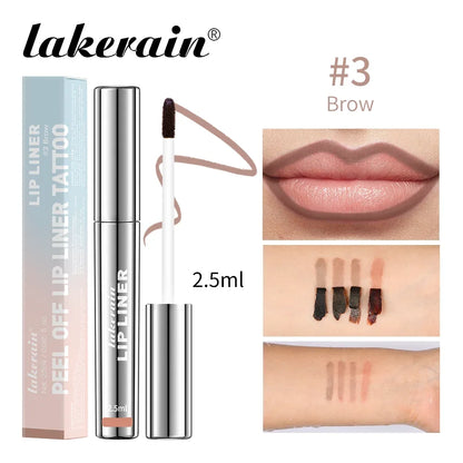 Lip Liner Peel Off Tattoo Lipgloss 4Colors Waterproof
