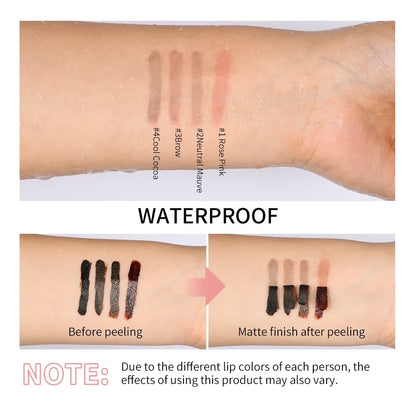 Lip Liner Peel Off Tattoo Lipgloss 4Colors Waterproof